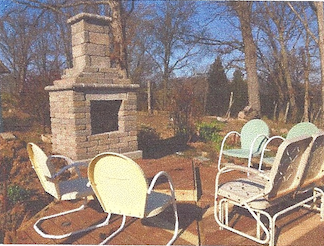 Our Backyard Fireplace